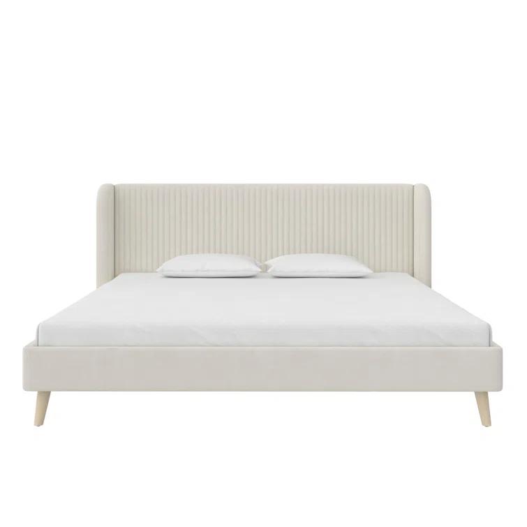 Novogratz Holly King Size Upholstered Platform Bed
