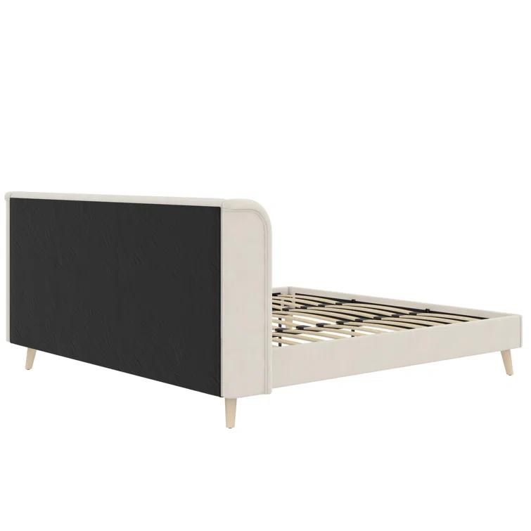 Novogratz Holly King Size Upholstered Platform Bed