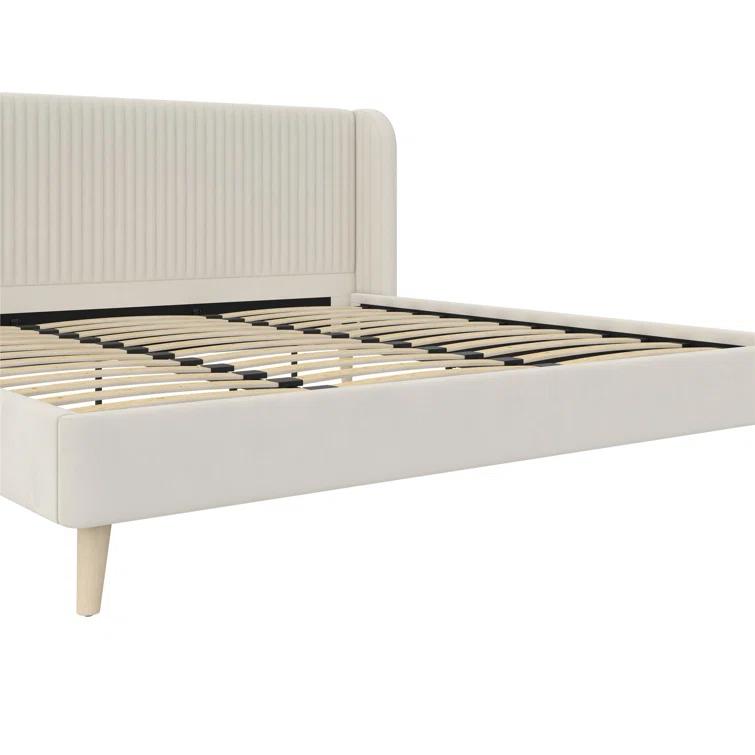 Novogratz Holly King Size Upholstered Platform Bed