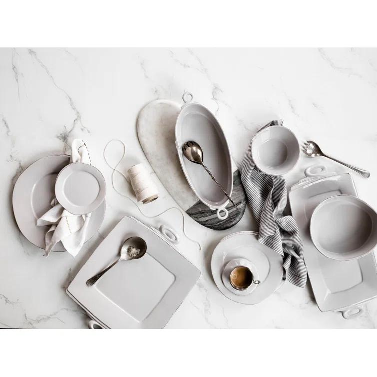 VIETRI Lastra 16 Piece Handmade Stoneware Dinnerware Set - Service for 4 (Set of 16)
