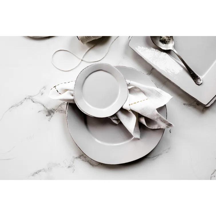 VIETRI Lastra 16 Piece Handmade Stoneware Dinnerware Set - Service for 4 (Set of 16)