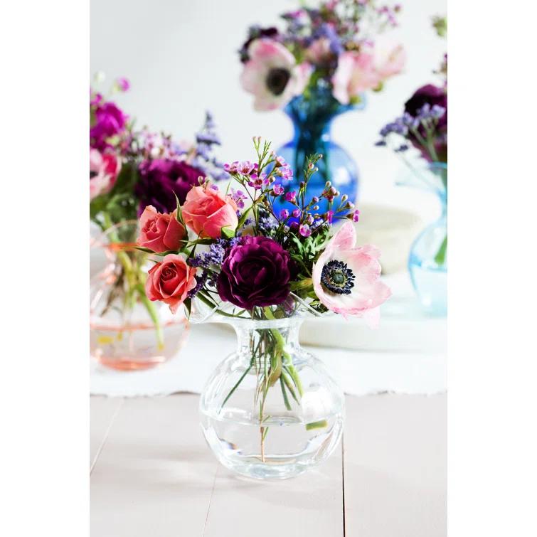 VIETRI Hibiscus Handmade Glass Table Vase