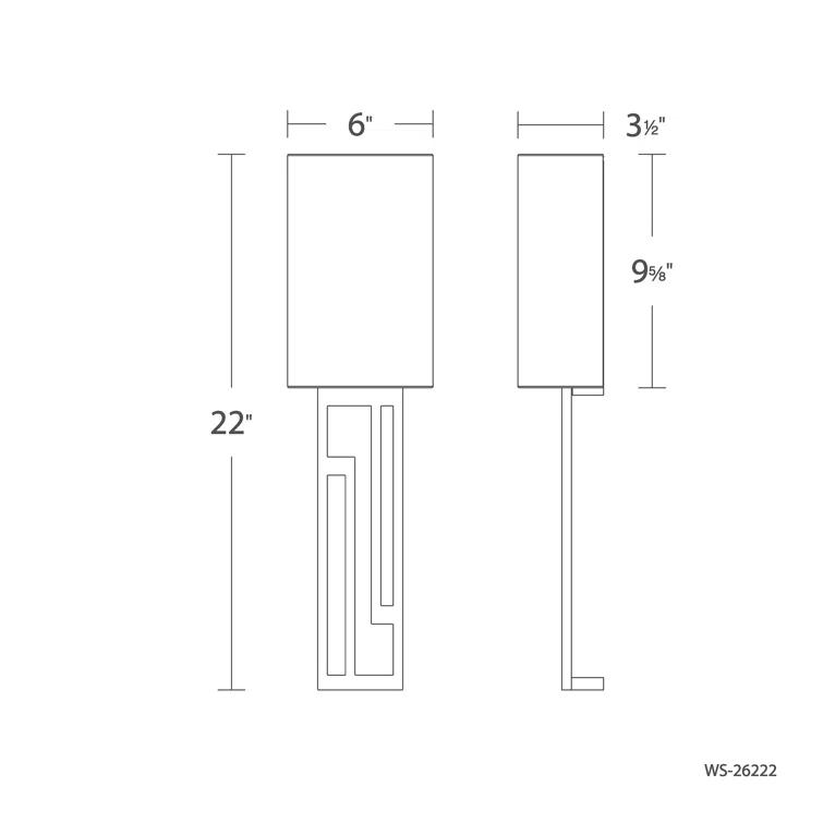 Vander Aluminum LED Flush Mounted Sconce