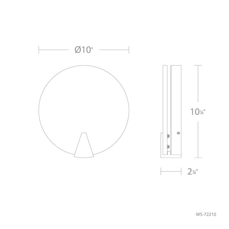 Modern Forms Ophelia 1 - Light Dimmable Flush Mounted Sconce