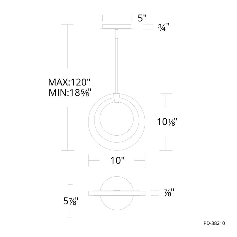 Modern Forms Serenity 1 - Light LED Single Pendant