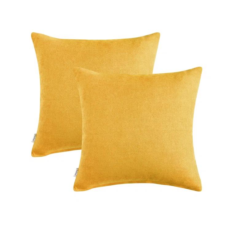 Square Chenille Pillow Cover (Set of 2)
