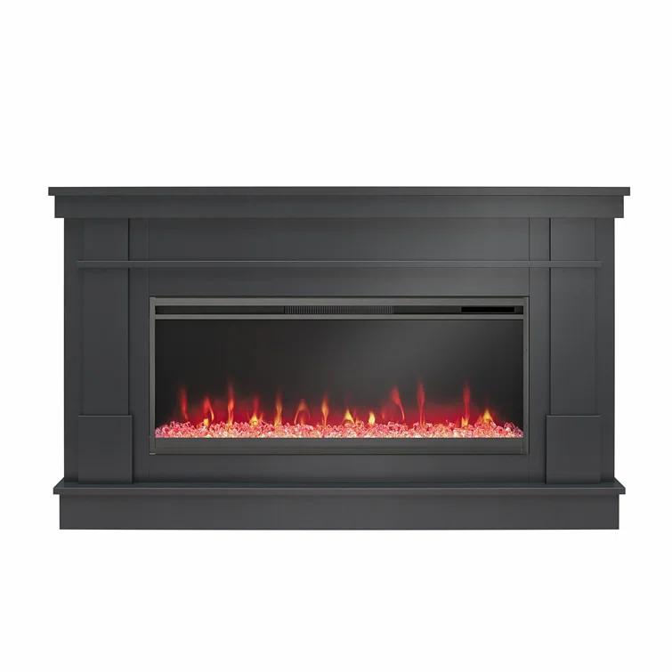 Waverly Wide Mantel with Linear Electric Fireplace