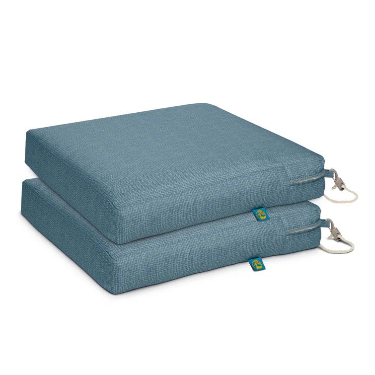 Weekend Patio Dining Seat Cushions, 17 x 17 x 3 Inch