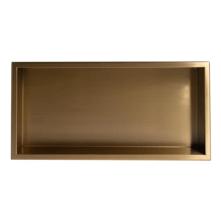 Adhesive Stainless Steel Shower Shelf