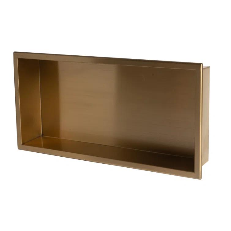 Adhesive Stainless Steel Shower Shelf
