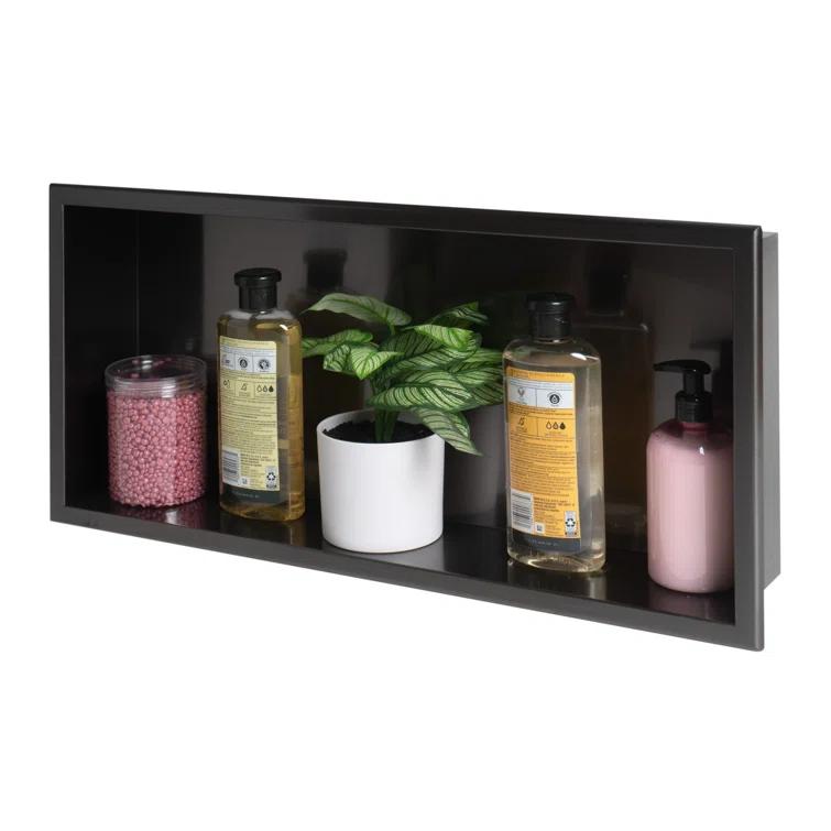 Adhesive Stainless Steel Shower Shelf