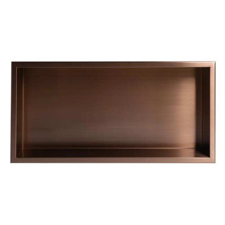 Adhesive Stainless Steel Shower Shelf