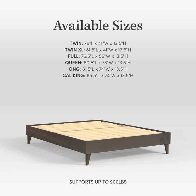 Dedrie Solid Wood Bed
