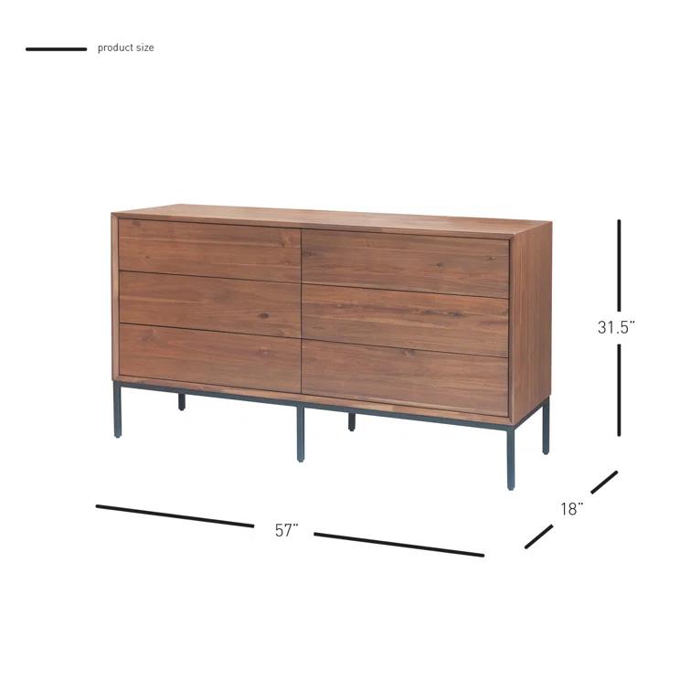 Josie 6 - Drawer Double Dresser