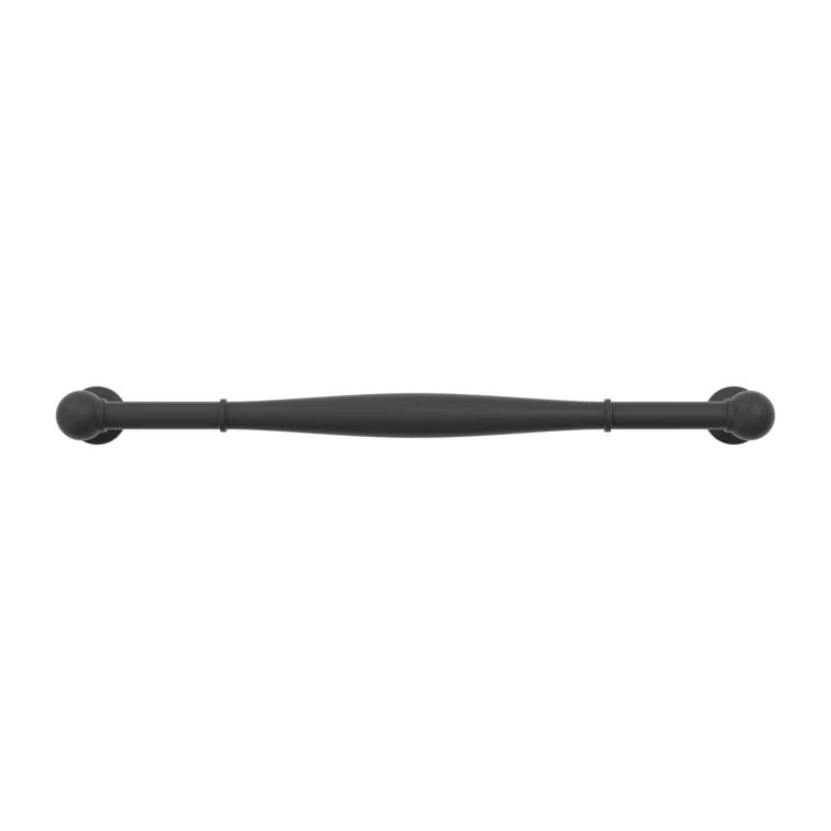 Matte Black Traditional Bar Pull with Mounting Hardware