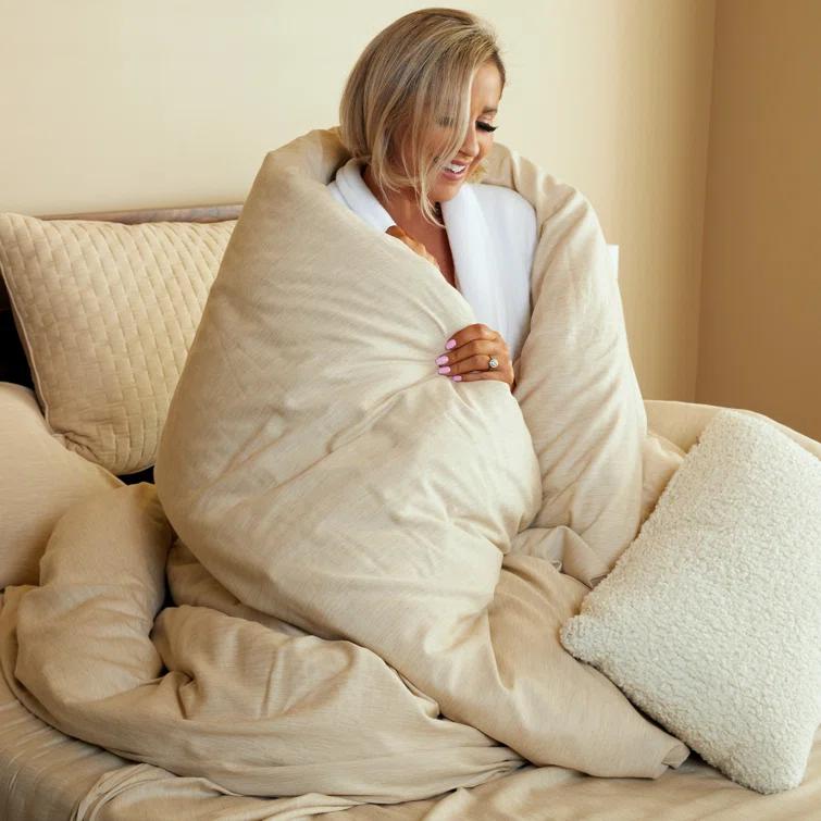 BedVoyage Melange Viscose from Bamboo Cotton Duvet Cover