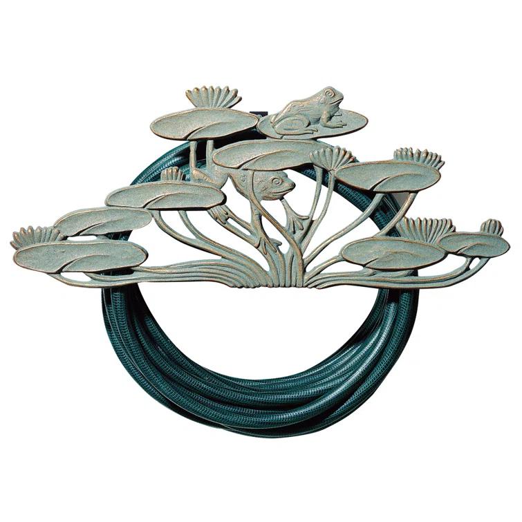 Copper Verdi Frog Decorative Wall Mount Hose Holder