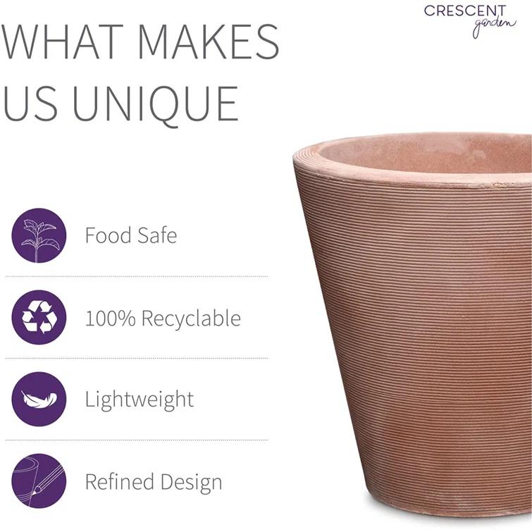 Madison Indoor/Outdoor Modern Round Planter