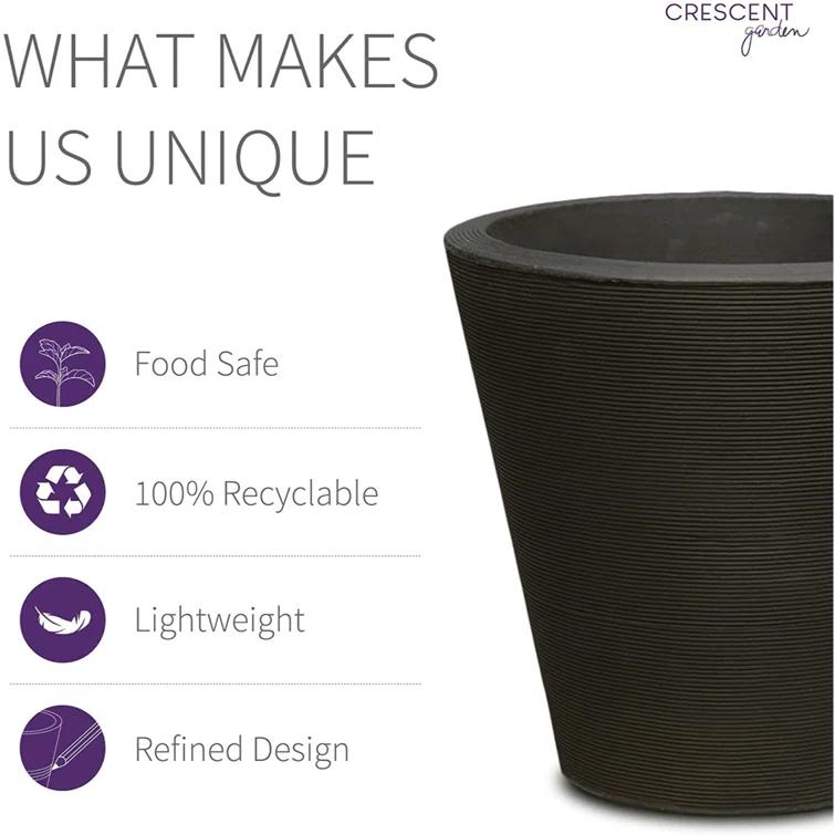 Madison Indoor/Outdoor Modern Round Planter