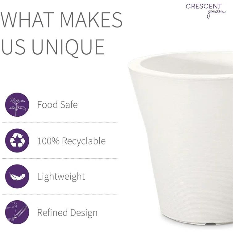 Madison Indoor/Outdoor Modern Round Planter