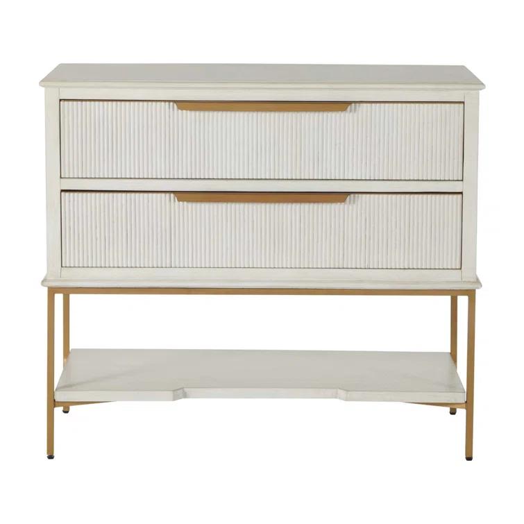 Gabby Riggs 38'' W Metal Nightstand