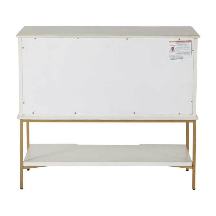 Gabby Riggs 38'' W Metal Nightstand
