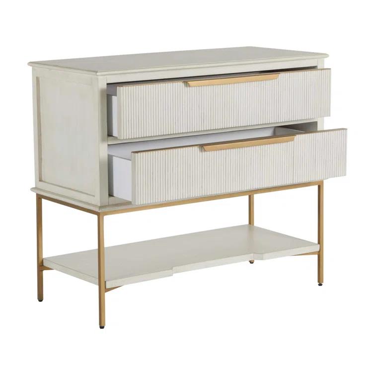Gabby Riggs 38'' W Metal Nightstand