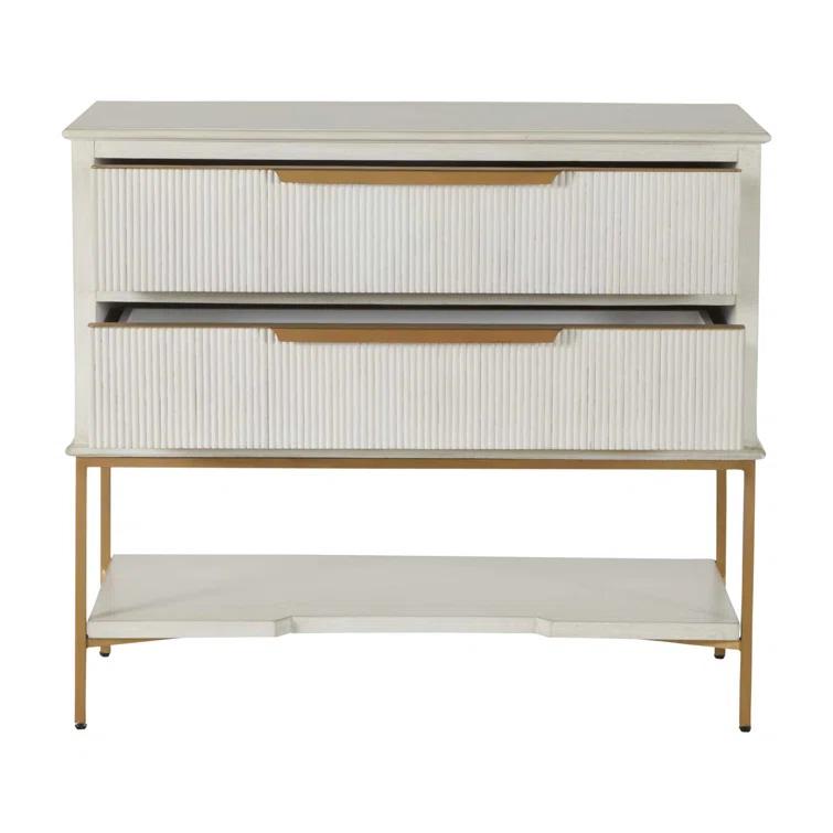 Gabby Riggs 38'' W Metal Nightstand
