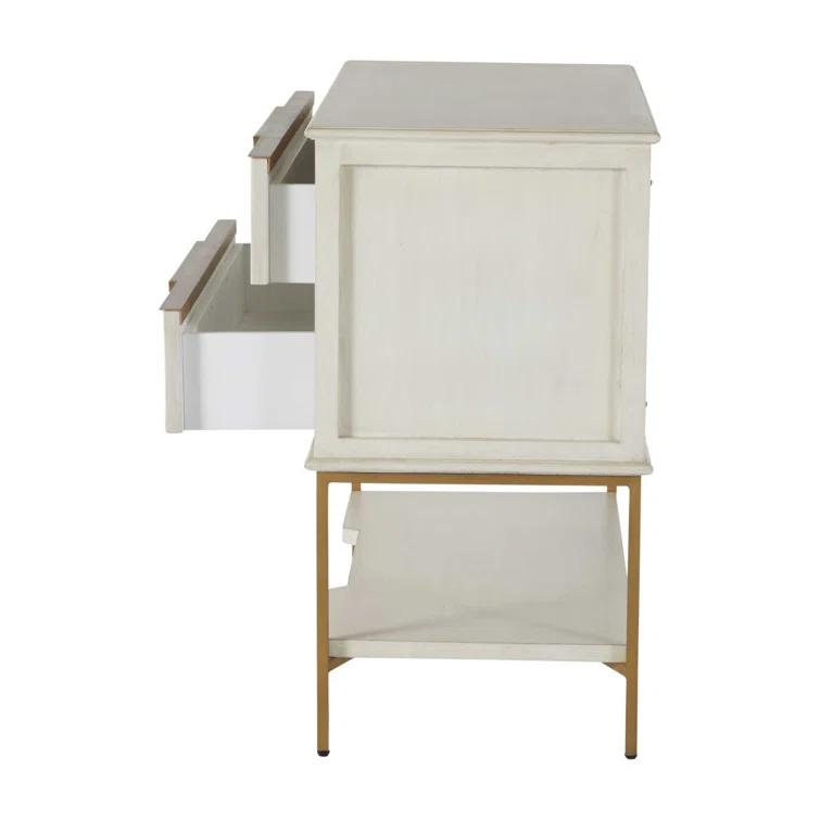 Gabby Riggs 38'' W Metal Nightstand