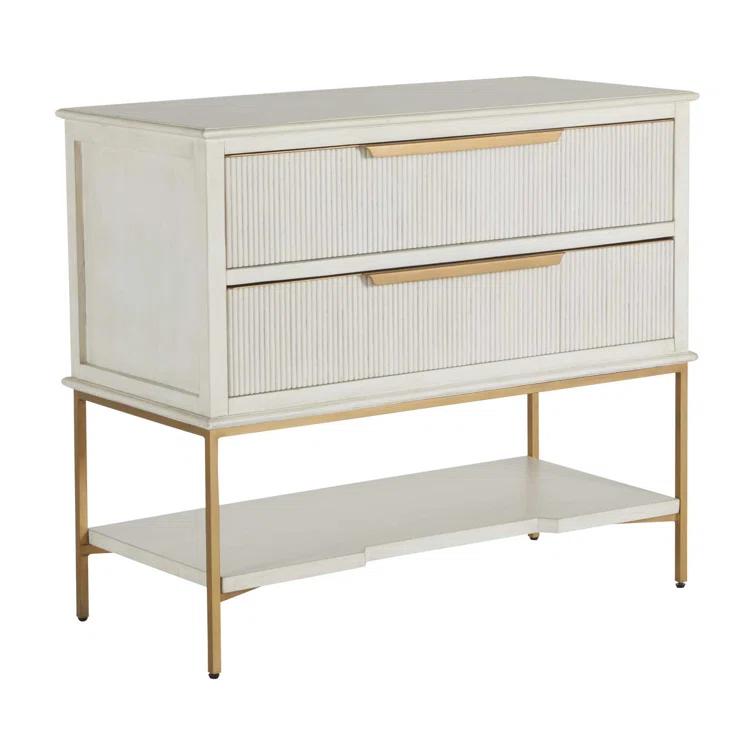 Gabby Riggs 38'' W Metal Nightstand