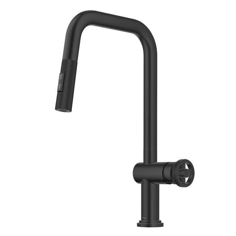Urbix Industrial Pull-Down Single Handle Kitchen Faucet