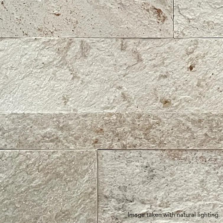 6" x 24" Natural Stone Peel & Stick Mosaic Tile