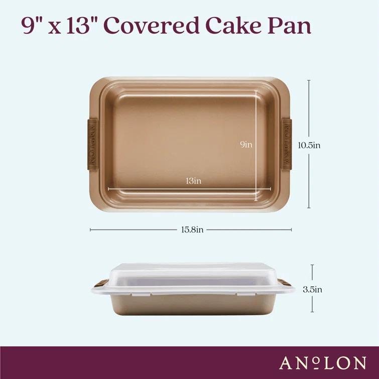 Anolon Anolon Advanced Nonstick Covered Cake Pan with Grips