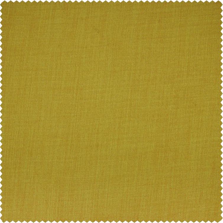Textured Faux Linen Rod Pocket Room Darkening Curtains for Bedroom & Living Room Curtains - Single Panel Drapes