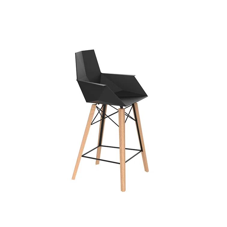Faz Wood - Counter Stool With Arms - Set Of 4 - Basic/Injection