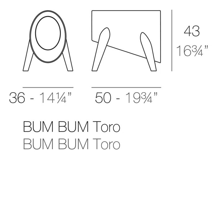 Bum Bum Plastic Decorative Stool