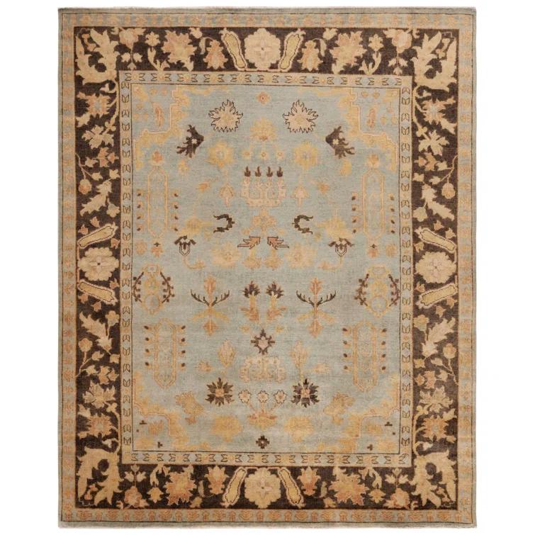 Oushak Hand Knotted Wool Oriental Rug