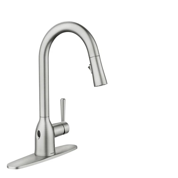 Moen Adler MotionSense Wave Single Handle Pulldown Kitchen Faucet with Power Clean Technology