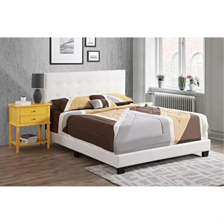 Eaton Vegan Leather Platform Bed