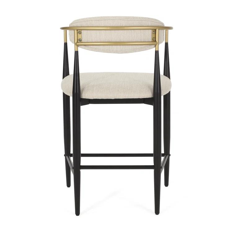 Willa Arlo™ Interiors Maconay Upholstered Counter Stool with Metal Frame (Set of 2)