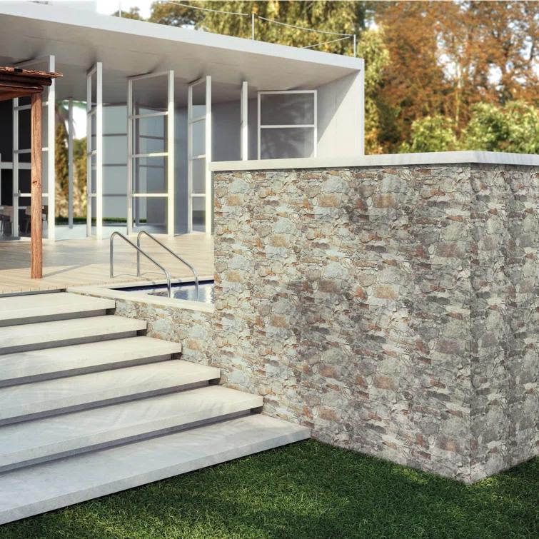 Rambla 15" x 23" Porcelain Stone Look Wall & Floor Tile