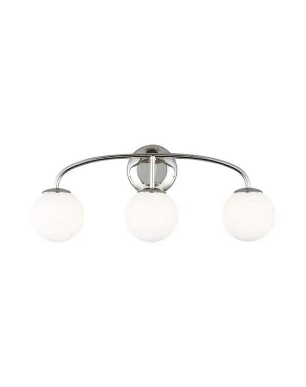Galassia Vanity Light by AERIN - Polished Nickel / 3 Light