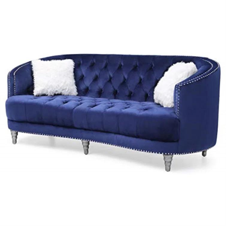 Wellington 90'' Velvet Sofa