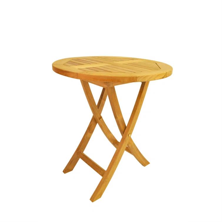 27 in. Bahama Round Bistro Folding Table