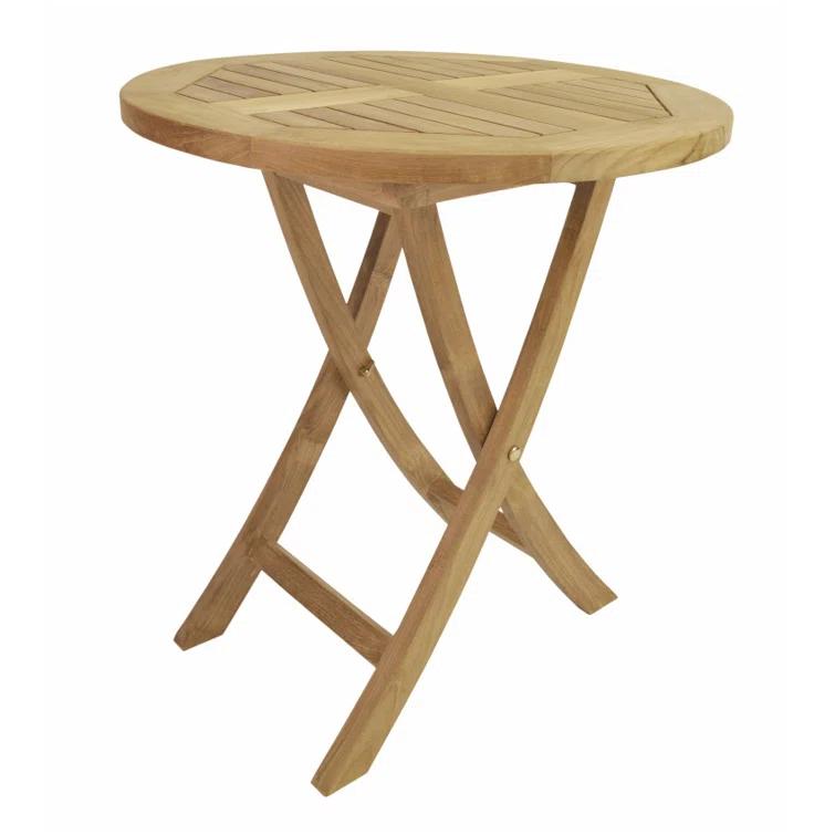 27 in. Bahama Round Bistro Folding Table