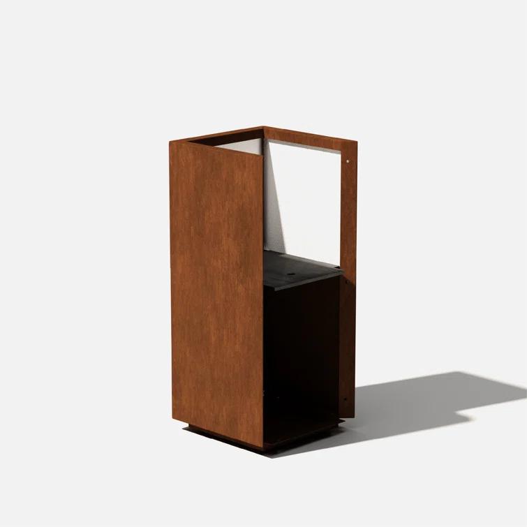 Corten Steel Series Pedestal Planter