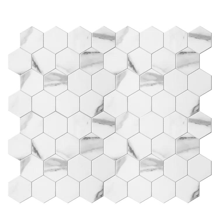 Avant Decor 3.27'' W x 2.88'' L Engineered Stone Peel and Stick Mosaic Tile