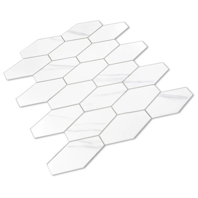 Avant Decor 4'' W x 2'' L Engineered Stone Peel and Stick Mosaic Tile