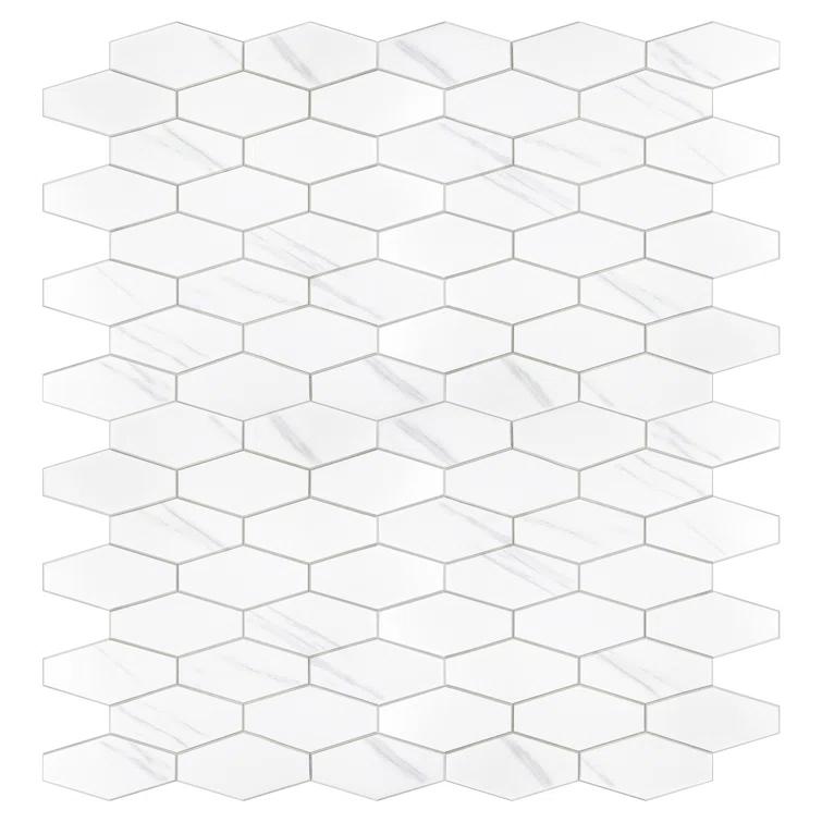 Avant Decor 4'' W x 2'' L Engineered Stone Peel and Stick Mosaic Tile