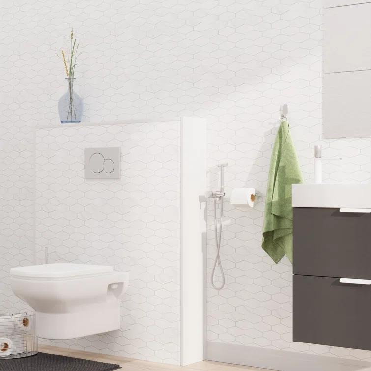 Avant Decor 4'' W x 2'' L Engineered Stone Peel and Stick Mosaic Tile